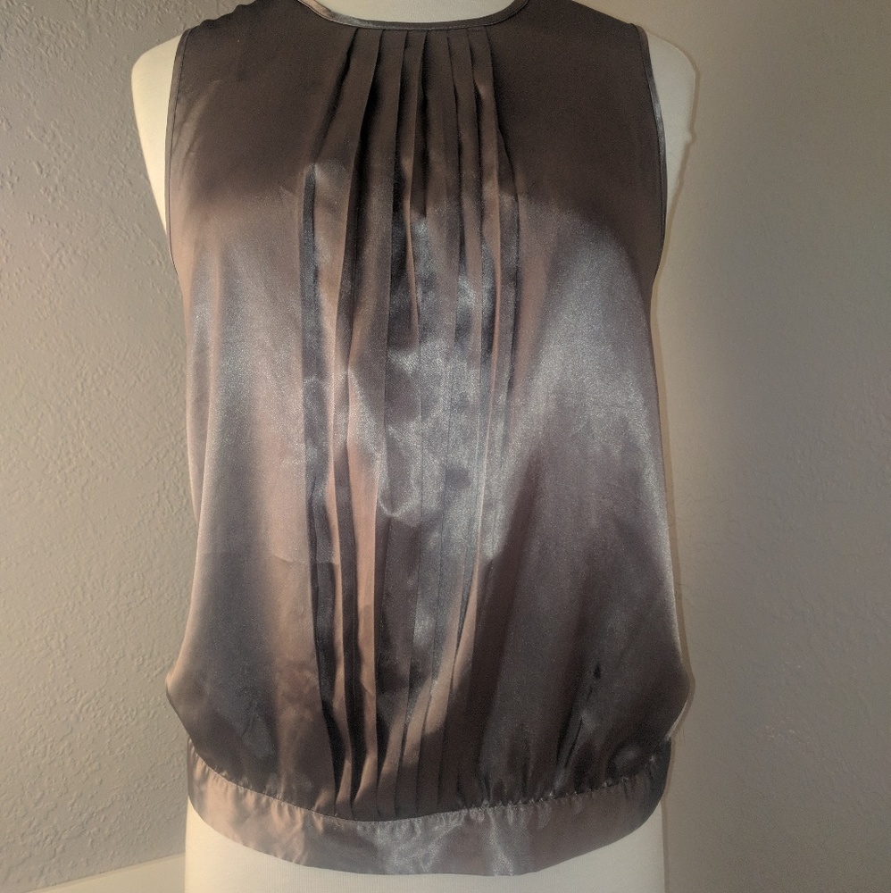 Silky blouse top with diamond buttons